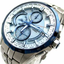 1円 CASIO カシオ OCEANUS オシアナス マンタ ソーラー電波 メンズ チタニウム ブルー OCW-S3000 時計 タフソーラー OCW-S3000P-2AJF_画像1