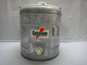 ^[C] Gatoradege-tare-do water jug cooler,air conditioner tanker tin plate can water supply tin plate retro rare present condition ^100