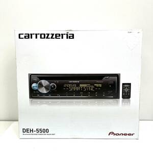 h875 ☆美品☆ Pioneer パイオニア carrozzeria カロッツェリア DEH-5500 1DIN デッキ CD AUX USB Bluetooth カーオーディオ CDプレーヤー