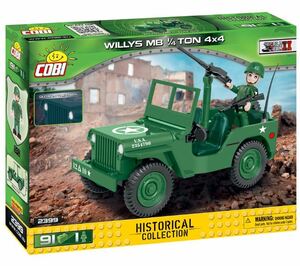 COBI ブロック ☆ Small Army WWII シリーズ ☆ アメリカ軍 ウイリスMBジープ / Willis MB 1/4 Ton 4x4 ☆ 新品・未開封 ☆ EU製 