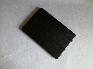 (アウトレット ｆ-14) 薄型 軽量 iPad min5/mini4 共用 ブラック レザー スマートケース