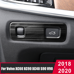 ボルボ ヘッドライト調整スイッチカバー トリム XC60 XC90 XC40 S90 V90 2018 2019 2020 ステンレス スパンコール