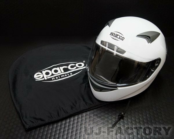 ★sparco/正規品★ ヘルメット/フルフェース 規格：ECE05★CLUB X1/Mサイズ（頭周：約58cm）ホワイト