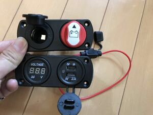 送料520円　汎用DC12用　追加電源セット！　キャンピングカー用/走行充電/車中泊など