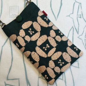 ミナペルホネンdear 使用 ハンドメイドスマホポーチ ショルダー