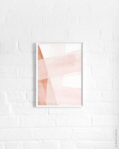dear musketeer | BLUSH AND COPPER ABSTRACT PRINT | A3 アートプリント/ポスター