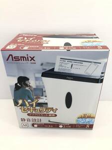 * unused Aska Asmix micro cut shredder S32M quiet sound type A4 correspondence office work *