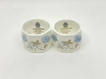 WEDGWOOD ウェッジウッド ICE ROSE Napkin Rings Pair アイスローズ ナプキンリング ペア *T569_画像6