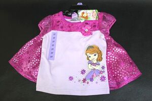 Disney.... Princess sophia girl child clothes top and bottom set 3 -years old * postage 360 jpy *