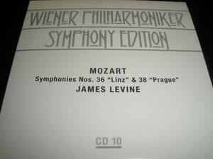 モーツァルト 交響曲 36番 リンツ 38番 プラハ レヴァイン ウィーン・フィルハーモニー管弦楽団 K.425 501 紙ジャケ