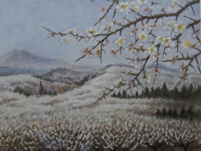 Sumiya Iwane, Ciruelo de otoño, Libro de arte raro, Nuevo con marco de alta calidad., En buena condición, envío gratis, Pintura de paisaje, Cuadro, pintura japonesa, Paisaje, viento y luna