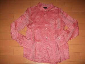  beautiful goods *BEAMS EFFElinen red shirt * size 36