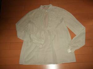  superior article * theory ryuks thin cotton design blouse * size 40 beige group 