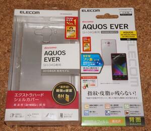 ★新品★ELECOM AQUOS EVER SH-04G エクストラハード シェルカバー クリア + 光沢フィルム