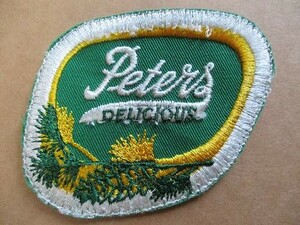 80s peter's beer ドイツ ビール ビンテージ 刺繍 ワッペン アメリカ USA パッチ