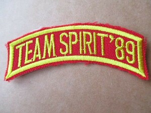 米軍 US ARMY 『TEAM SPIRIT '89』C-123K ROKAF タブ ワッペン パッチ USA / ミリタリー サバゲー アメリカ軍 サバイバル NAVY 腕章