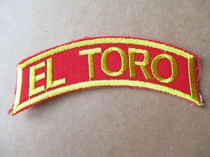 米軍 US ARMY 『EL TORO』エルトロ 海兵隊 タブ ワッペン パッチ USA / ミリタリー サバゲー アメリカ軍 サバイバル NAVY 腕章