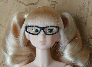 [ glasses / black A only ] postage included prompt decision 1/6 momoko size glasses 