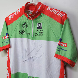 古着●自転車ジャージ サンティニ 選手サイン入り SAロッタリーズ UCIプロツアー S タグ付き xqp