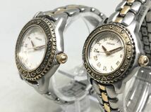 2207Stany 1円 SEIKO PRESAGE 7N01-6230 7N01-6240 セイコー プレサージュ クォーツ メンズ レディース 腕時計 ペアウォッチ 回転ベゼル_画像2