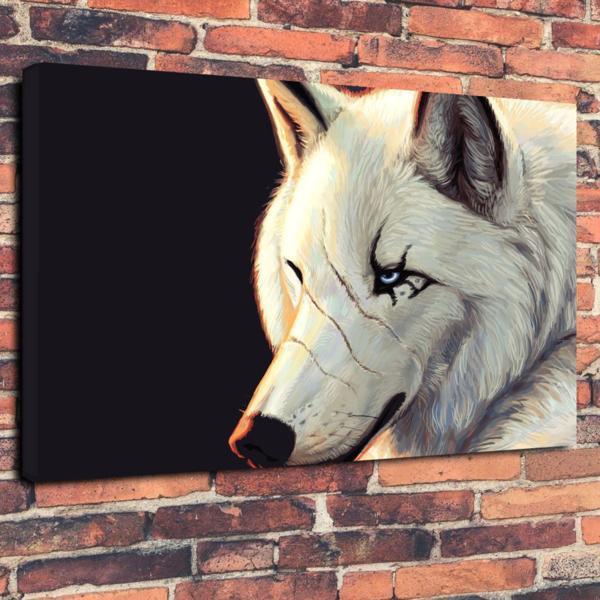 Wolf, high-quality canvas art, panel, poster, A1, overseas goods, animal, abstract art, painting, large, goods, photo, Printed materials, Poster, others