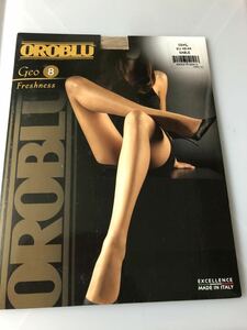 OROBLU GEO 8 freshness EU42-44 L SABLE panty stocking パンティストッキング パンスト タイツ オロブル 高級 イタリア 8デニール