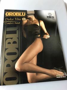 【送料無料】 OROBLU dolce vita 15 comfort band M EU 40-42 SABLE panty stocking オロブル パンティストッキング