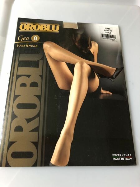 OROBLU GEO 8 freshness EU40-42 M SABLE panty stocking パンティストッキング パンスト タイツ オロブル 高級 イタリア 8デニール