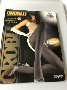 【送料無料】 OROBLU intense 50 soft touch L eu 42-44 black 50デニール タイツ 黒 ブラック オロブル