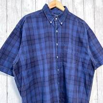 ラルフローレン Ralph Lauren 半袖シャツ チェックシャツ メンズ ワンポイント XLサイズ 2-392_画像3