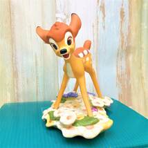 レア★WDCC バンビ Bambi ＆ Mother 小鹿 お花畑 Purty Flower 陶器製フィギュア★ディズニー Disney TDL_画像3