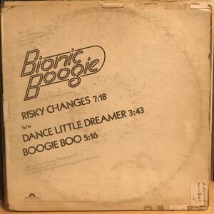 Bionic Boogie / Risky Changes USプロモ盤