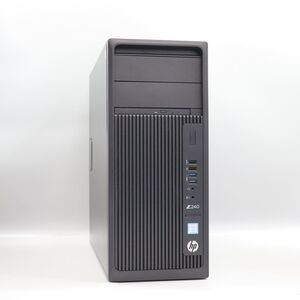 1円スタート Quadro P4000 搭載 HP Z240 Workstation (CPU:Xeon E3-1270 v5/メモリ64GB/ストレージなし/OSなし)