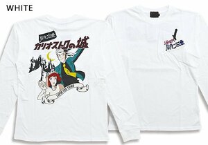 ルパン三世長袖Tシャツ◆サクラスタイルセレクション ホワイトXLサイズ LPN-2208 怪盗ルパン コラボ カリオストロの城 クラリス ロンT