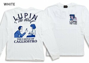 ルパン三世長袖Tシャツ◆サクラスタイルセレクション ホワイトMサイズ LPN-2206 怪盗ルパン コラボ カリオストロの城 クラリス ロンT