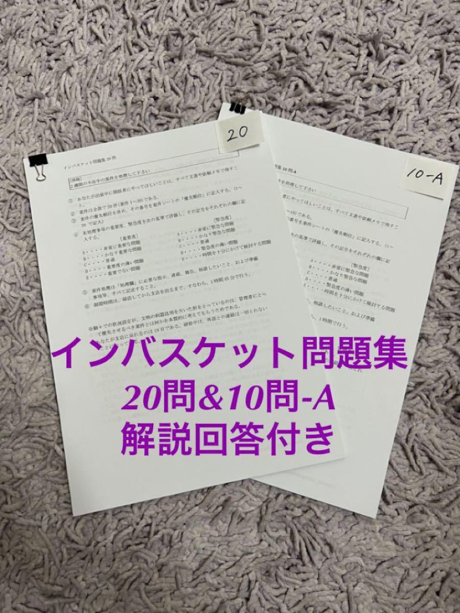 充実 インバスケットテキスト問題集 レポート・ドリルセット | nsnp.org.rs