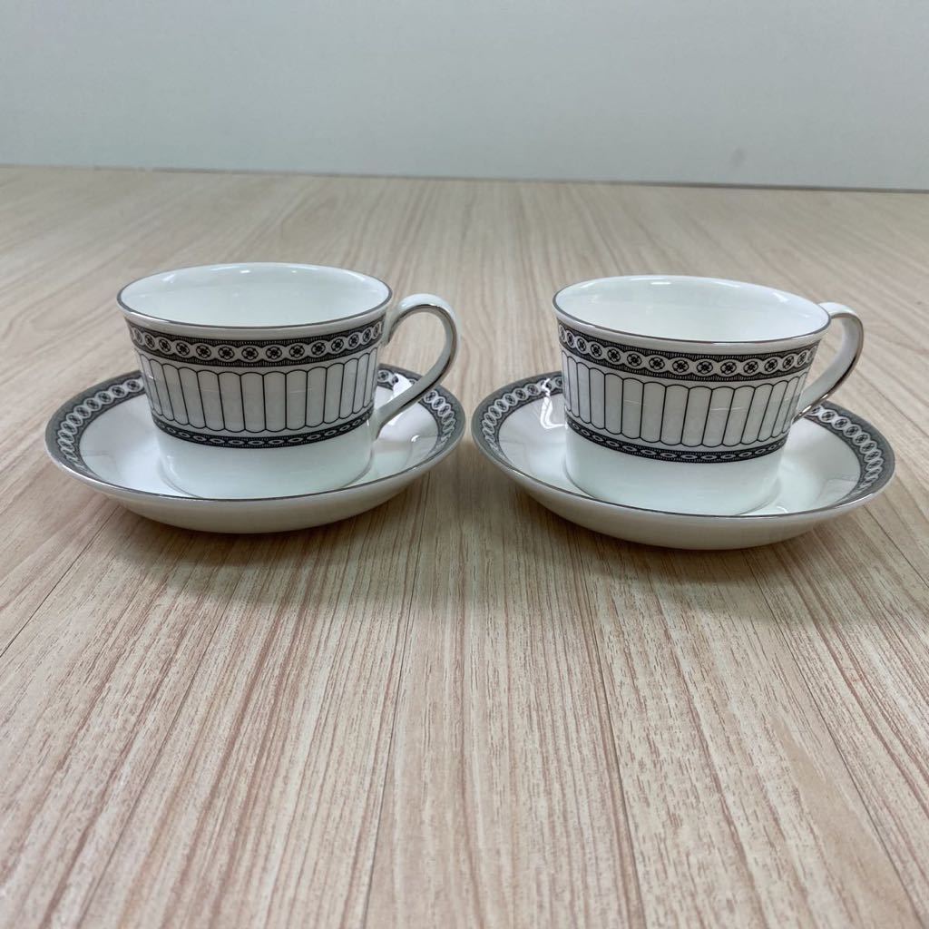 ウェッジウッド コントラスト カップ&ソーサー 4客セット-