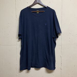 POLO RALPH LAUREN ポロラルフローレン 半袖Tシャツ 半袖 Tシャツ ネイビー 古着 2XL
