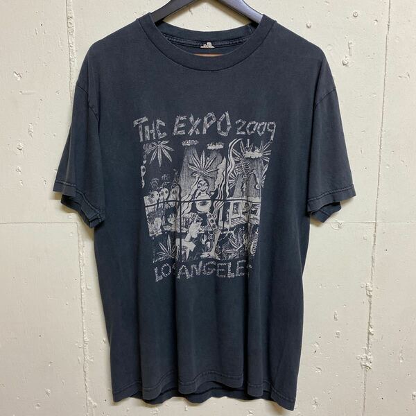 THE EXPO 2009 LOS ANGELES アニメエキスポ プリントTシャツ 半袖 Tシャツ 古着