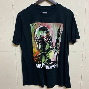 スターウォーズ STAR WARS BOUNTY HUNTER スクリーンT プリントT 半袖 Tシャツ 古着 L