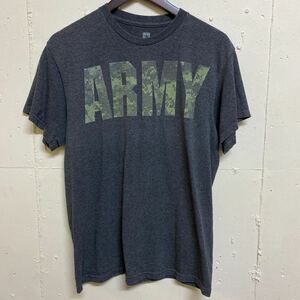 U.S.ARMY Army короткий рукав футболка Logo принт футболка M б/у одежда 