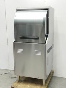 業務用食器洗浄機 ホシザキ JWE-450RUB3-L 三相200V 左ドア 2016年製 食洗機 小型ドア 状態良好 600×600×1380