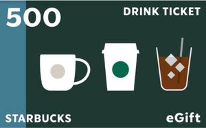 スタバ ドリンク券 500円×3 eticket
