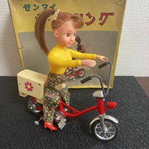 昭和レトロ ゼンマイ　サイクリング　日本玩具協会