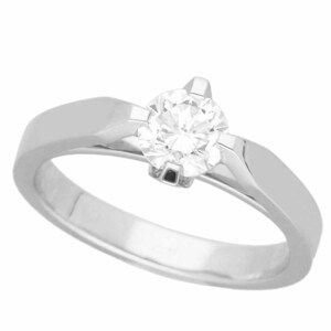 Van Cleef&Arpels Van Cleef & Arpels Vendome sleigh tia diamond (0.51ct D-VVS2-VG) ring Pt950 approximately 7 number ring 