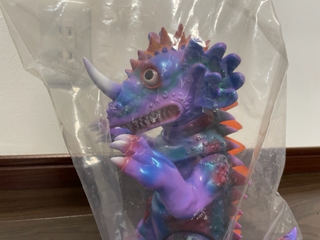 シカルナ工房 マリンコング 黒成形 オープンマウス 怪獣 ソフビ-