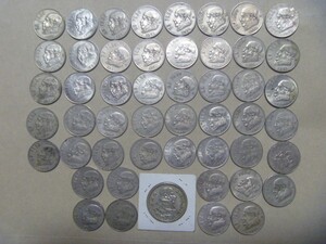 メキシコ 銀貨等 古銭 旧硬貨 1ペソ 50枚セット ホセ・マリア・モレーロス まとめ売り 外国貨幣 コイン 外国銭 同梱割引あり