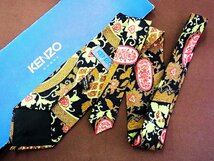 ♪27064C♪良品【花 植物 装飾 柄】ケンゾー【KENZO】ネクタイ_画像2