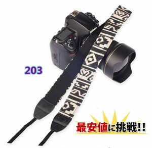 ゆうメール可 一眼レフ/ミラーレス用 カメラネック ストラップ 203 Canon Nikon Sony leica olympus OM-D 用 カメラ ストラップ 最安