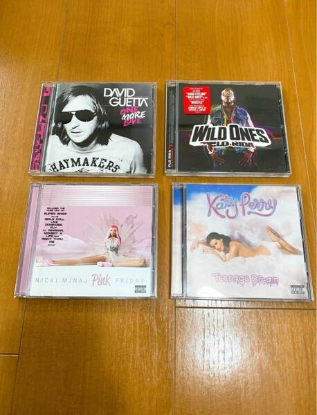 David Guetta、Flo Rida、Nicki Minaj、Katy Perry CD4枚セット